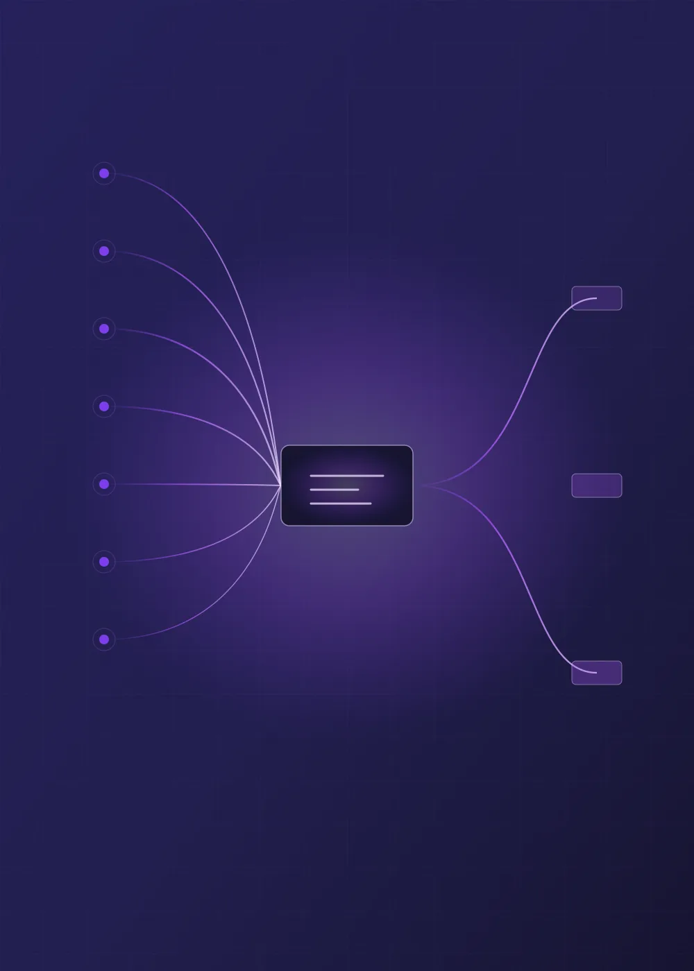 Fragmented data sources converging into a single governed platform, then serving three data products.